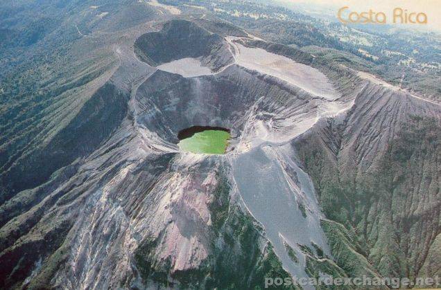 Green Crater Lake at the Irazú volcano, Costa Rica