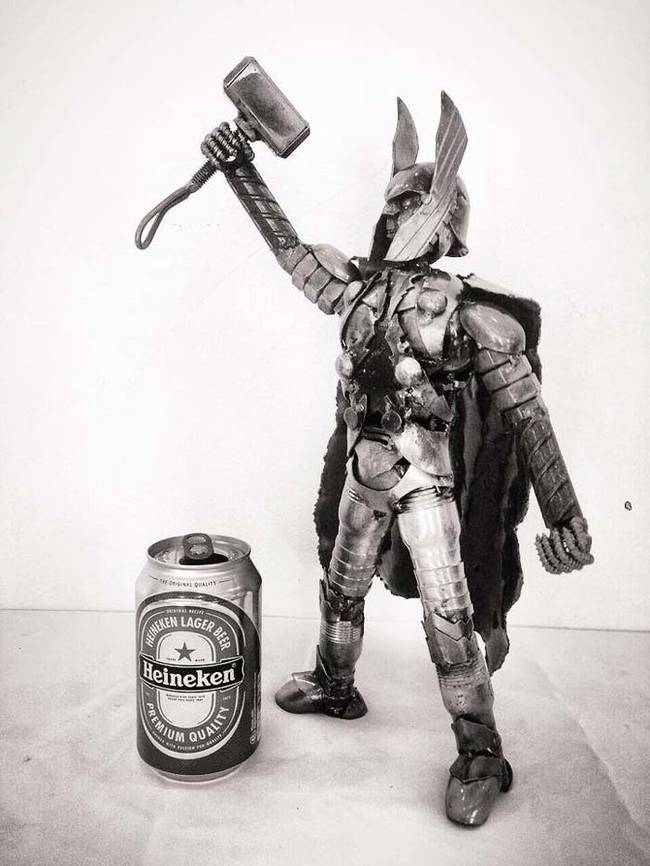 6.) Thor with a beer.