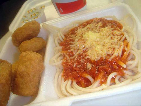 8. In the Philippines you can grab some McSphagetti, which comes with a side of McNuggets.