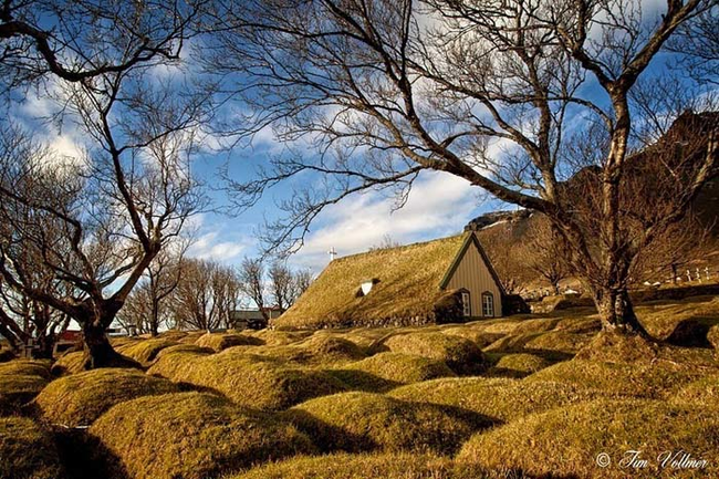 While they're not the most "stylish" buildings, these turf roofed structures have a certain kind of Old World beauty to them.