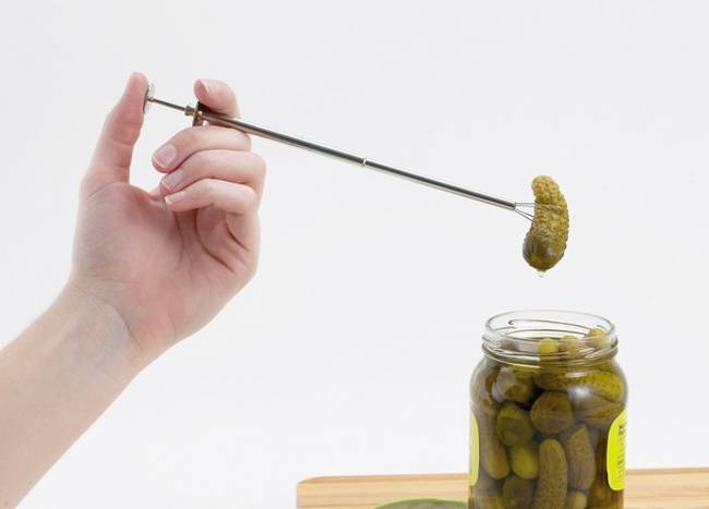 <a href="https://www.amazon.com/Super-Pickle-Olive-Picker-Stainless/dp/B001T8KTSK/ref=pd_sim_k_5?ie=UTF8&refRID=07FWGKWQAVK233H7VPY1/=vira0d-20" target="_blank">Pickle Picker</a>