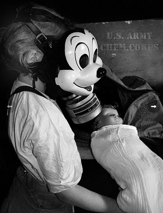 6.) Mickey Mouse Gas Mask - Not necessarily a toy, but oodles of wartime fun.