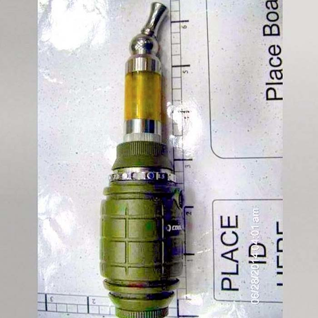 8.) It might not be a grenade, but it's still something you shouldn't have.