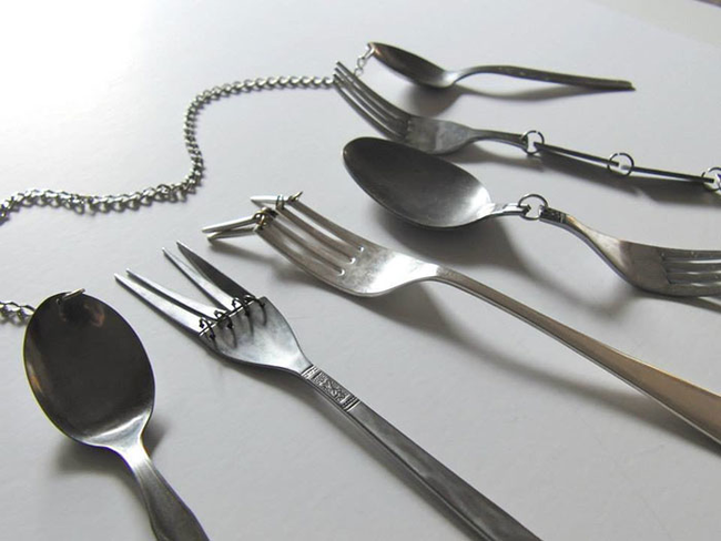 21.) Flimsy silverware.