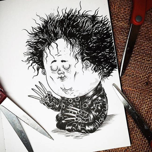 Baby Edward Scissorhands