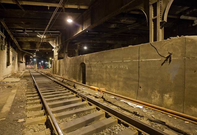 Imagine being on these tracks all alone, not knowing if it was day or night, and all you hear are the strange echoes sounding through the train tunnel. Creeeepy.