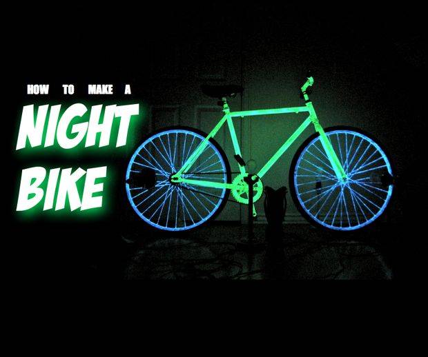 6.) <a href="https://www.instructables.com/id/Night-Bike/?ALLSTEPS">Night Bike</a> - This is an awesome idea. A glow-in-the-dark bike is something that would make bikers much more safe at night, and it's easy to make.