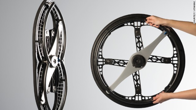 10. The New Wheel, designed for wheelchairs to make storage in airplane overhead compartments and small car trucks a snap.