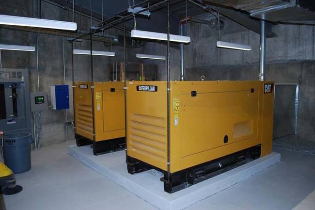 While the complex currently runs off of electricity from the power grid, it is equipped with backup generators, and batteries.