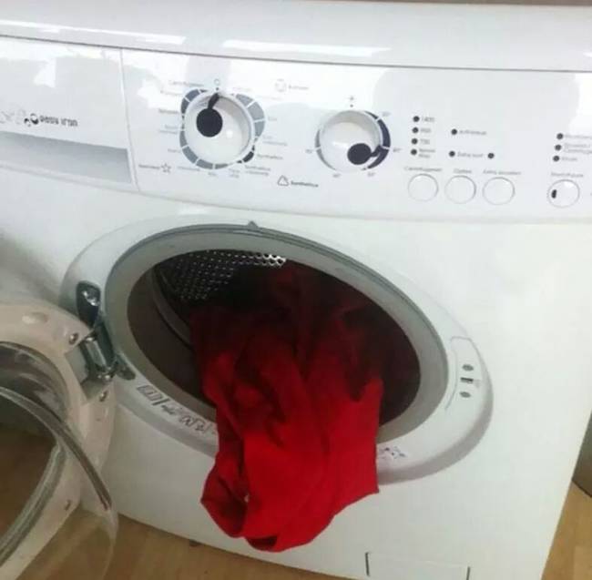 This washing machine isn't feeling too hot.