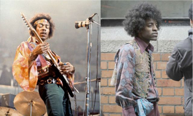 Andre 3000 as Jimi Hendrix in <em>All Is By My Side</em>