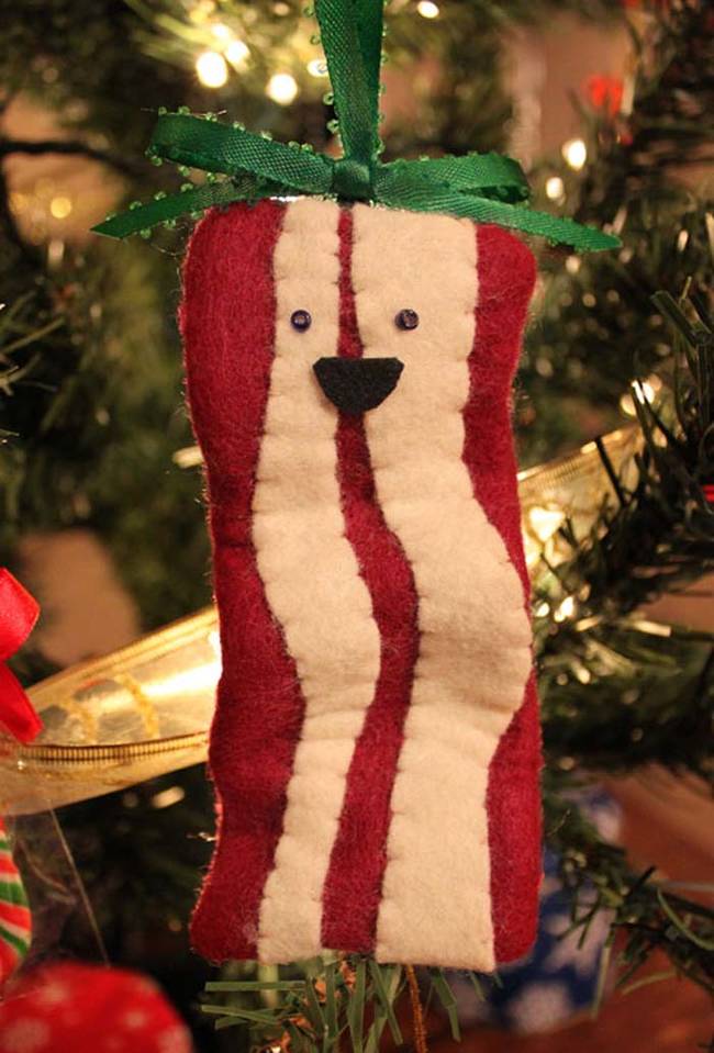 This bacon ornament would make a great gift for the breakfast lover in your life.