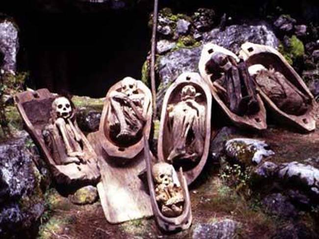 7.) Kabayan Mummy Caves, Philippines.