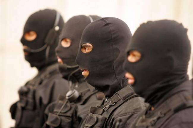 Policemen at a military parade, Iran