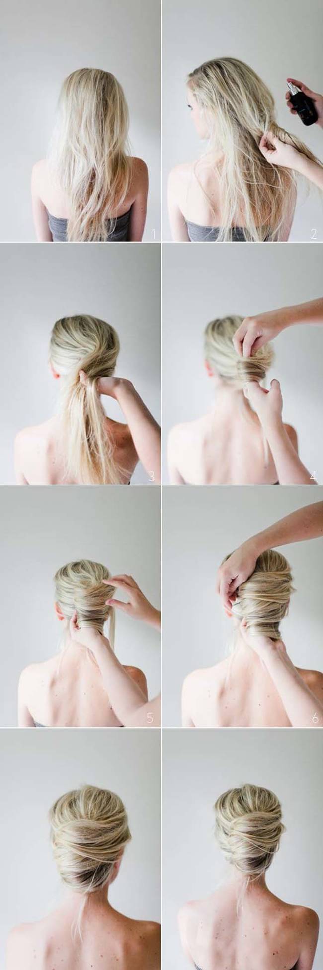 8.) Messy French Twist