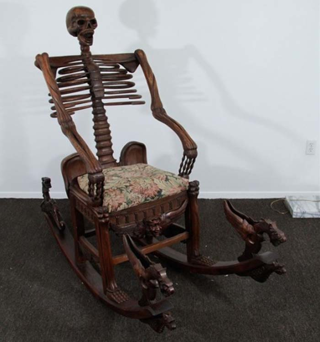 Here it is. The magnificent skeleton rocking chair.