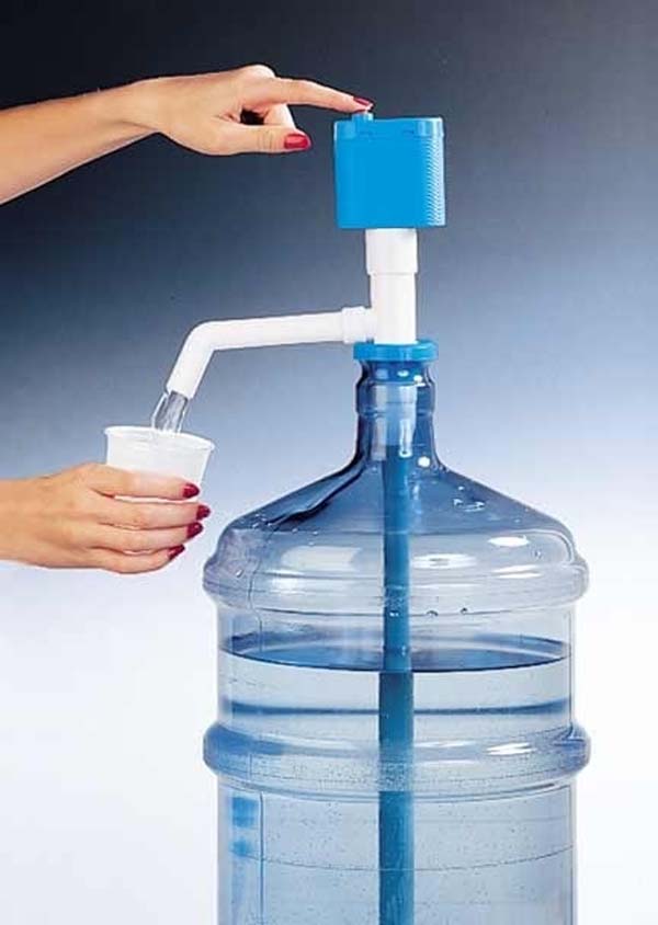 31.) You don't need an expensive water dispenser. Use this cordless pump.