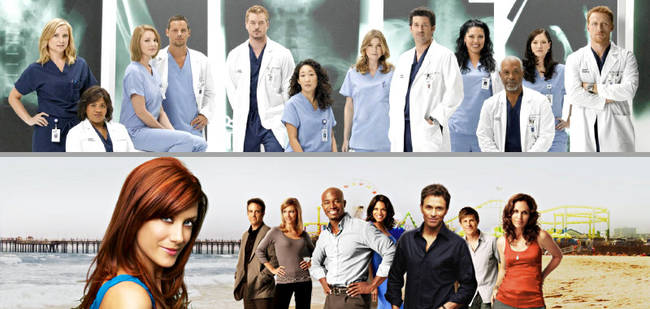 6.) Grey's Anatomy and Private Practice