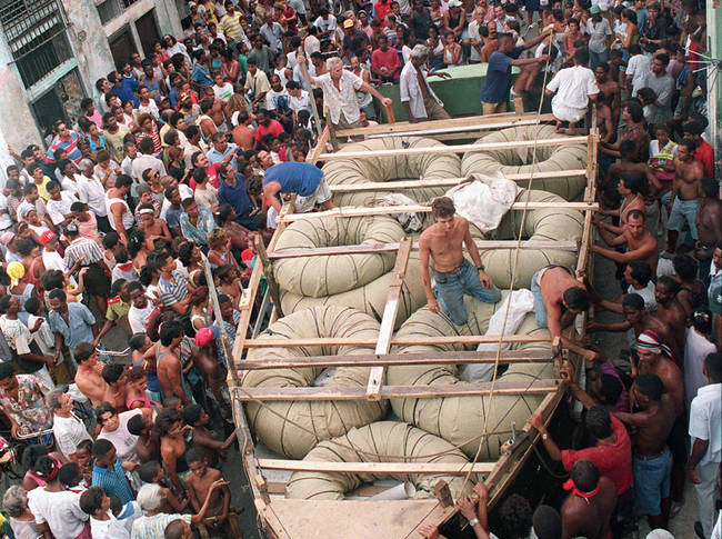 Since then, Cubans have become quite good at building rafts to take them to America.