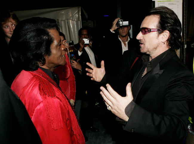 23. James Brown and Bono