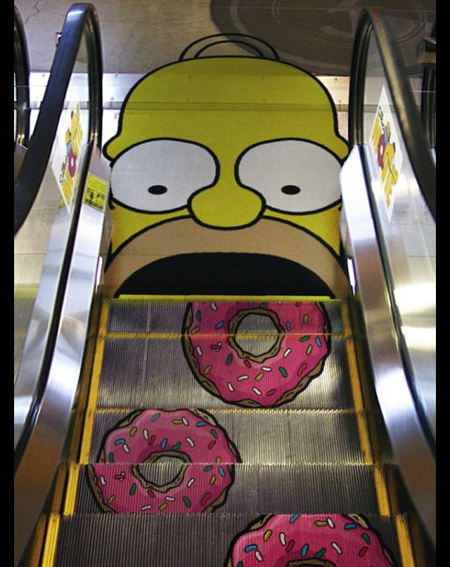 The Simpsons Movie, being kind of menacing.