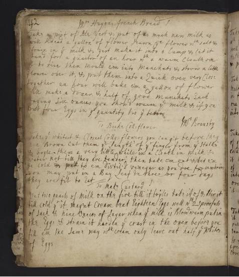 The recipes, now digitized, are handwritten and were mainly (supposedly) written by women.