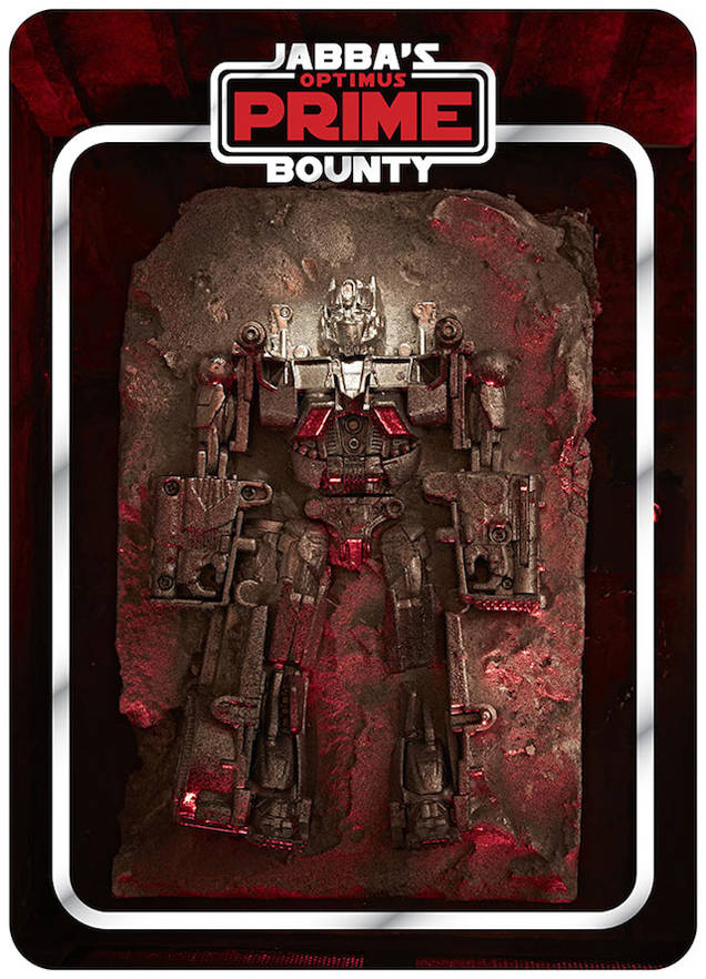 Optimus Prime won't be transforming anytime soon while he's frozen in this carbonite and chocolate goodness.