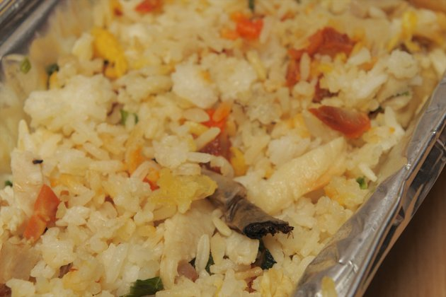 6.) Cigarette in fried rice.