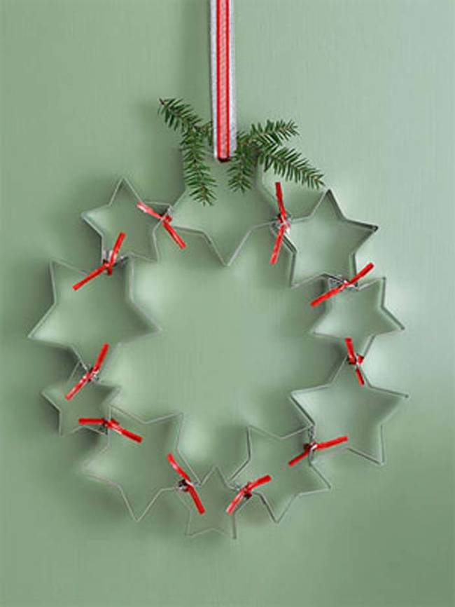 4.) Cookie Cutter Wreath