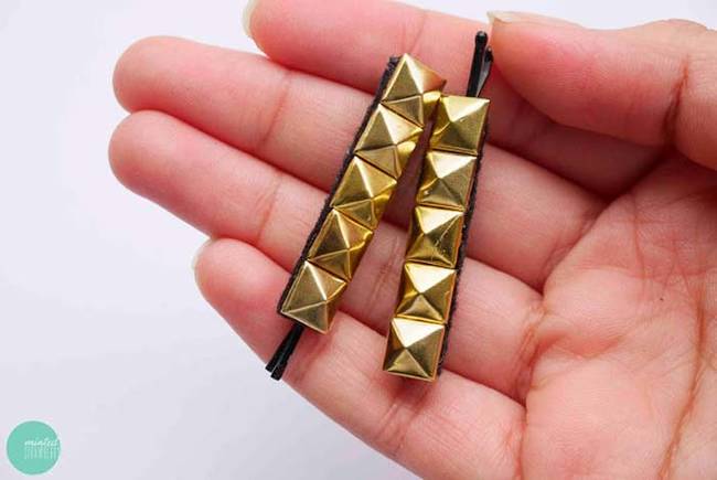 These studded hair clips are simple and sleek.