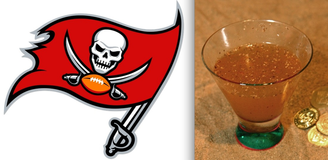 5.) The Buccaneers' Bumbo: rum, water, brown sugar, nutmeg