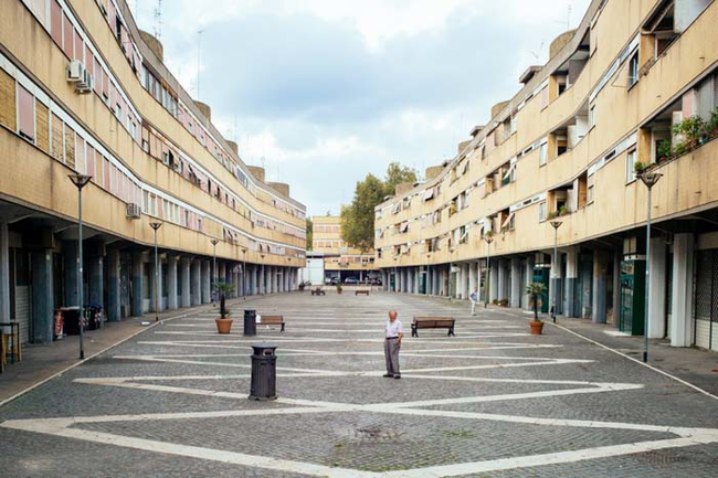 Athlete housing from the 1960 Summer Olympics in Rome. Also converted into apartments.