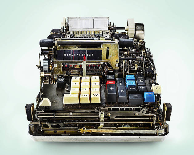 These photographs highlight the beauty that comes with the complexity of these mechanical calculators.