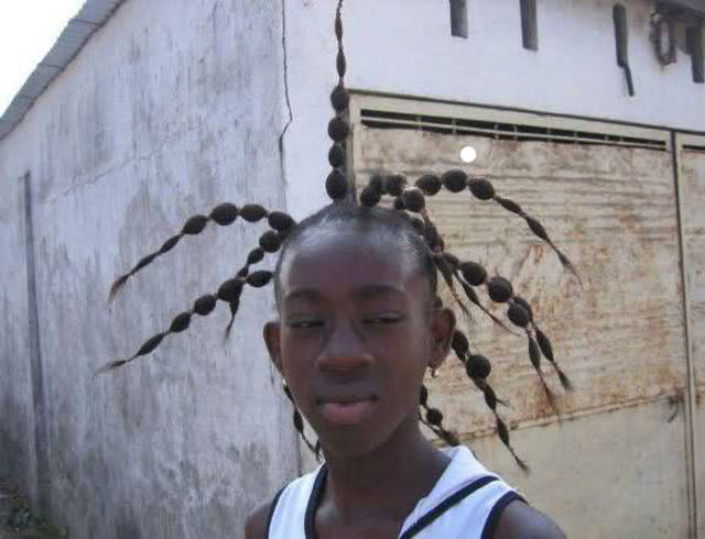 This guy was like, "Make my hair exactly how cartoon characters with dreads have them."