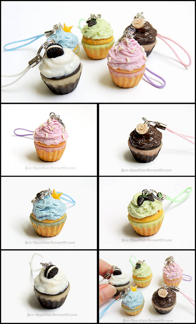 These cupcake charms are, well, charming.