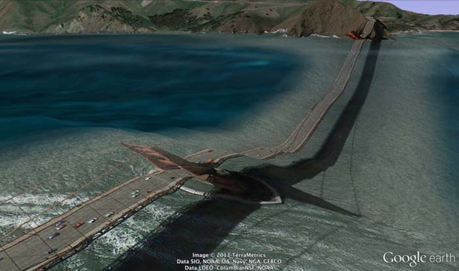 3.) This one is really bad. Looks like the Golden Gate Bridge is collapsing.