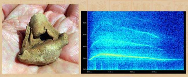 This is what the sound waveform of a death whistle looks like when it's blown. Even this looks spooky.