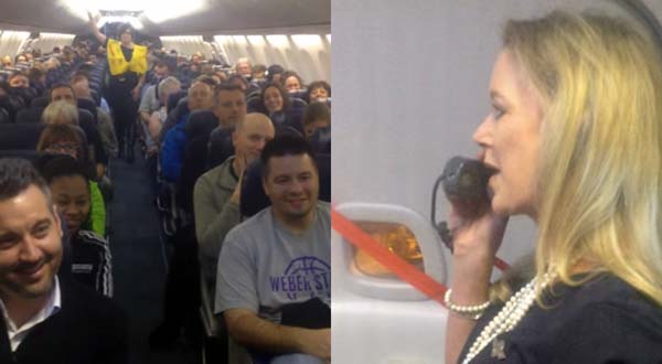 Her in-flight instructions were unlike anything they have seen before.