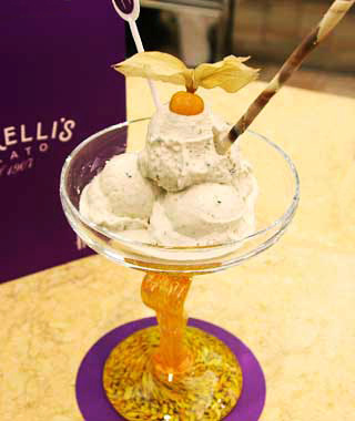 Haggis Ice Cream from <a href="https://www.harrods.com/the-store/restaurants/ice-cream-parlour">Harrod's Ice Cream Parlour</a> in London, England.