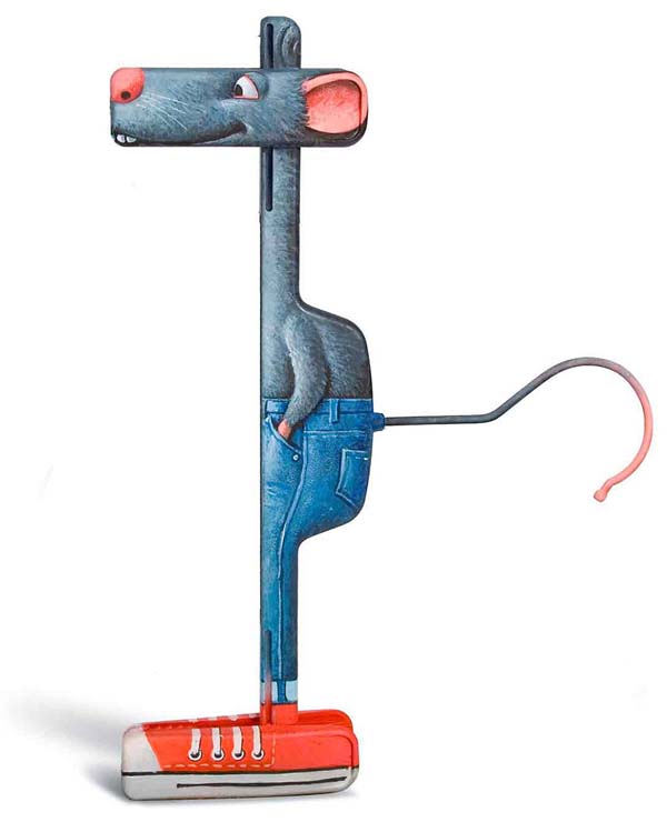 This mouse will hang your pants for you.