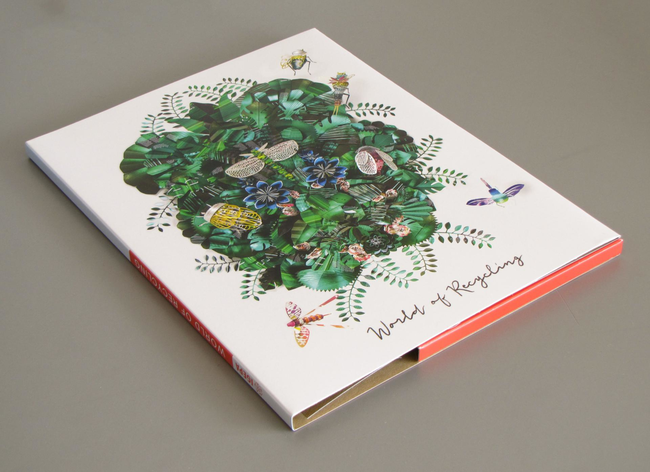 The completed brochure, featuring the insects and their world on the cover.