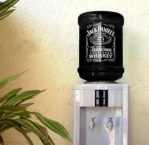 29. And get all the good scuttlebutt by this "water" cooler.