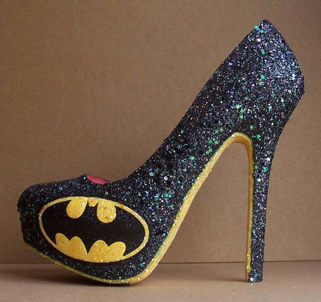 For the most glamorous of <i>Batman</i> fans, these homemade high heels are perfect.