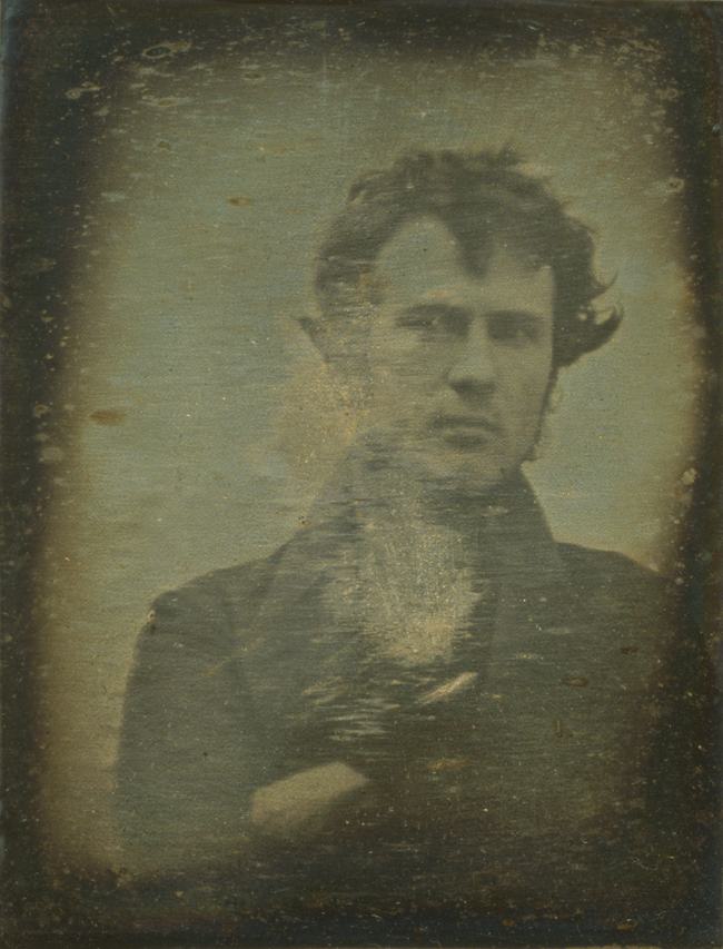 8.) Robert Cornelius, an American pioneer of photography, takes possibly the world's first selfie.