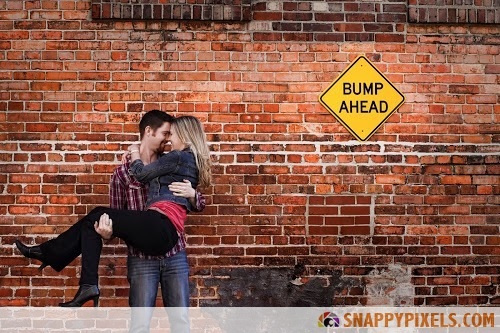 All baby announcements aside, if that's really a traffic sign, shouldn't it say "wall ahead"?