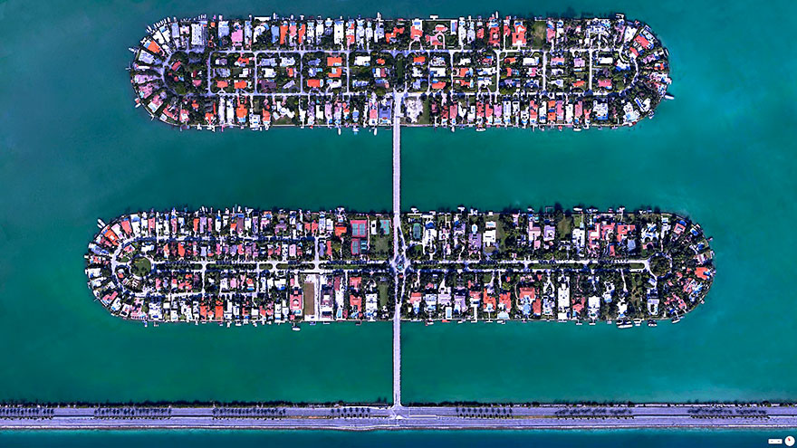 Palm Island, Hibiscus Island, Miami Beach, Florida, USA