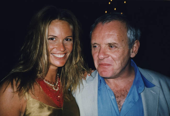 Elle MacPherson and Anthony Hopkins