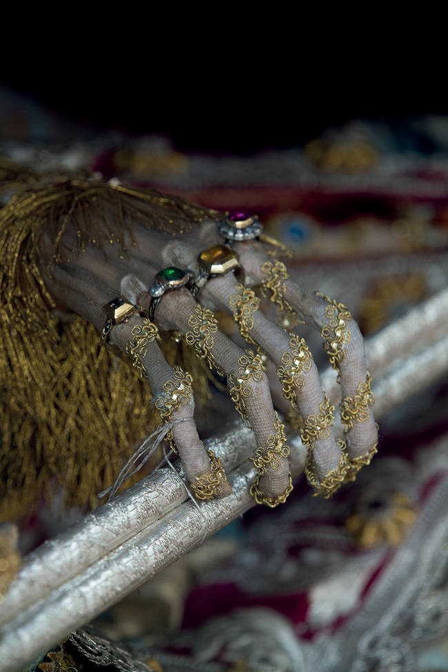 Hand of St. Valentin in Bad Schussenried, Germany.