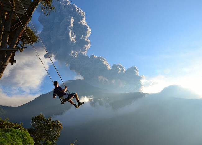 Volcano View Swing