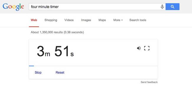 13.) Google Timer